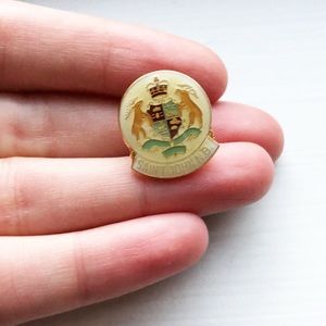 Vintage Saint John N.B. coat of arms lapel pin